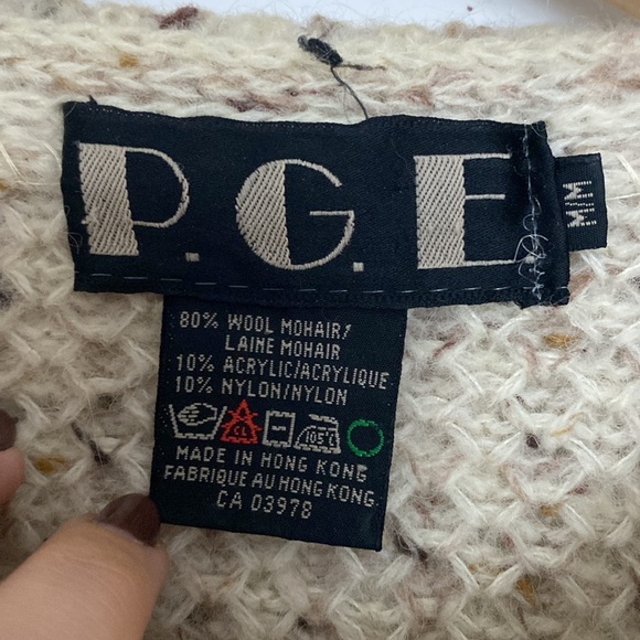 Vintage Oatmeal Mohair Sweater - Picture 4 of 6